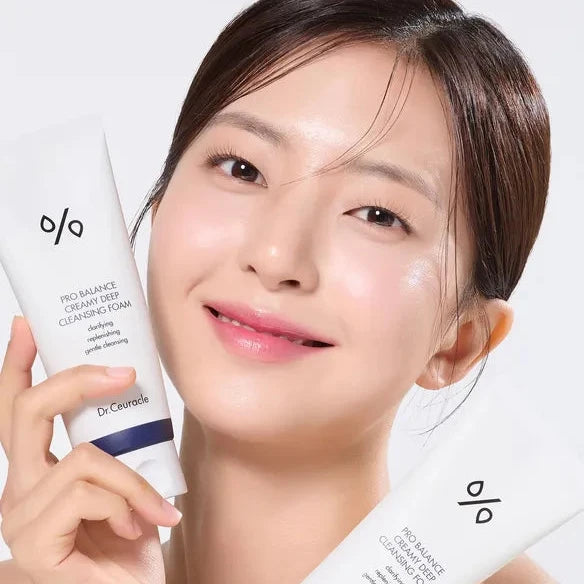 Dr. Ceuracle creamy cleanser with soft foam texture for deep cleansing
