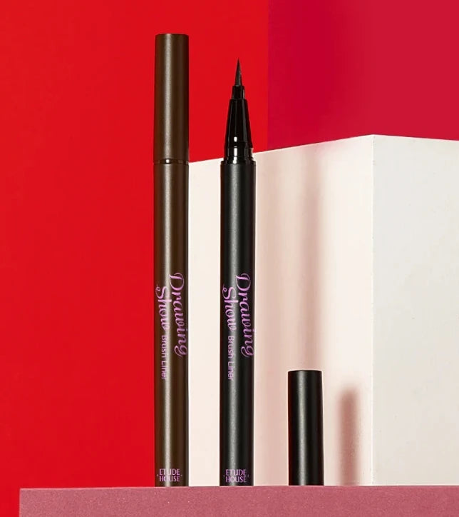Korean liquid eyeliner Etude for precise and long-lasting definition