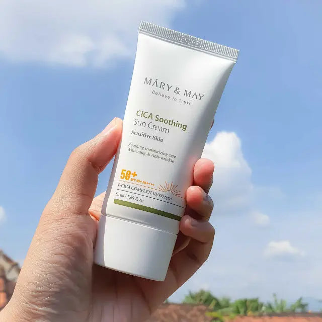 Mary & May sunscreen outdoor daily SPF protection Korean sun cream for face