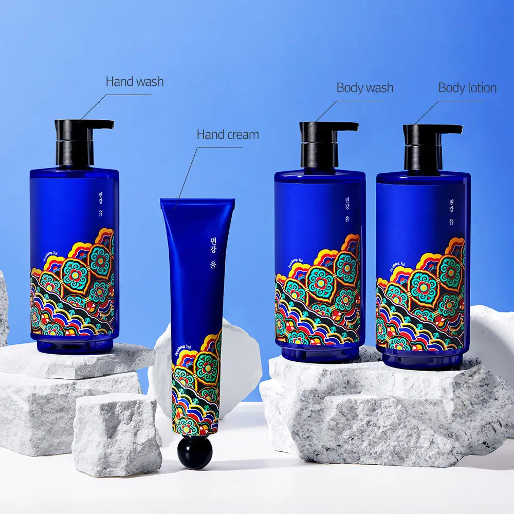 Pyunkang Yul Hand Cream Dancheong with body care collection display