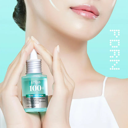 ANUA PDRN Hyaluronic Acid Capsule 100 Serum applied on face for smooth and plump skin result
