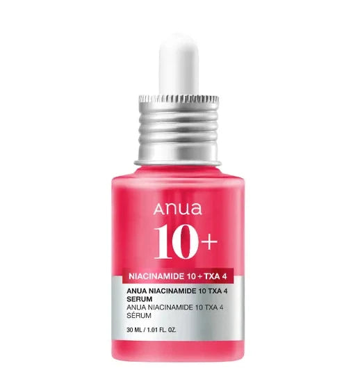 ANUA Niacinamide 10 TXA 4 Serum bottle with dropper for brightening and dark spot care