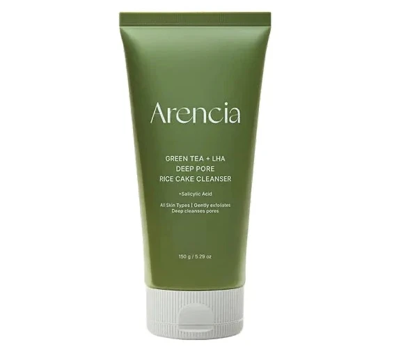 Green Tea + LHA Deep Pore Rice Cake Cleanser