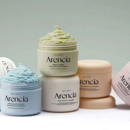 منظف ​​موتشي الأرز الأخضر الطازج