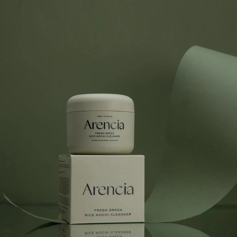 منظف ​​موتشي الأرز الأخضر الطازج