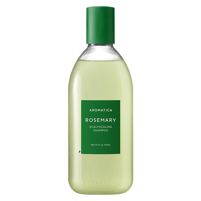 AROMATICA Rosemary Scalp Scaling Shampoo bottle for scalp exfoliation and deep cleansing