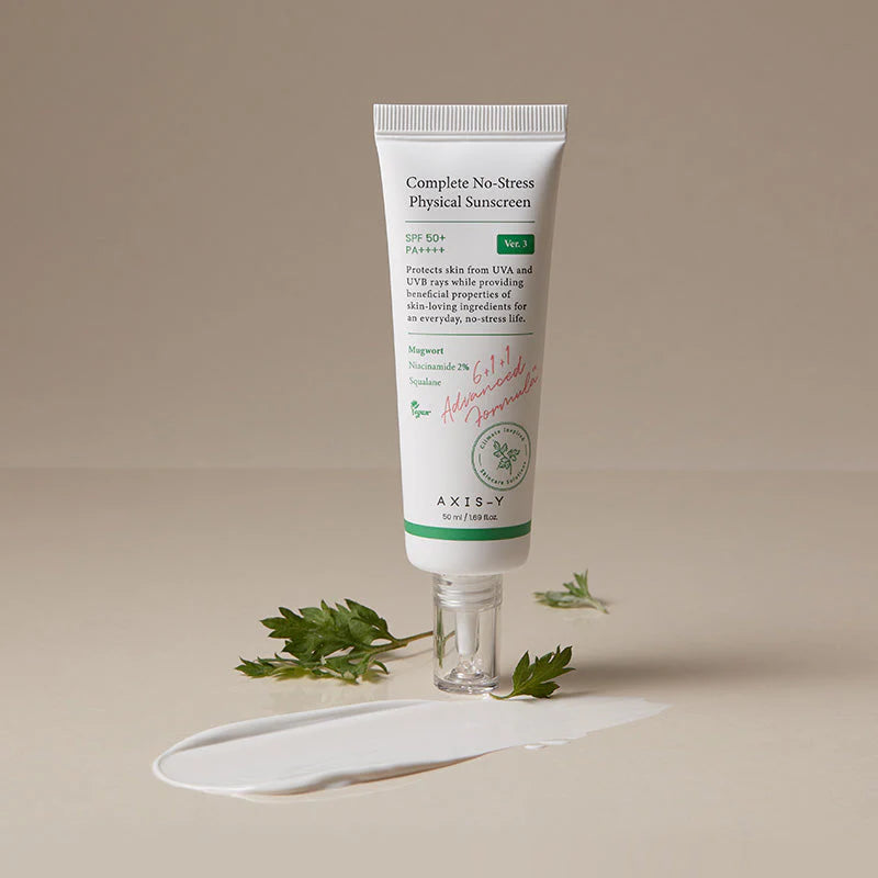 Korean mineral sunscreen with lightweight cream texture by AXIS-Y