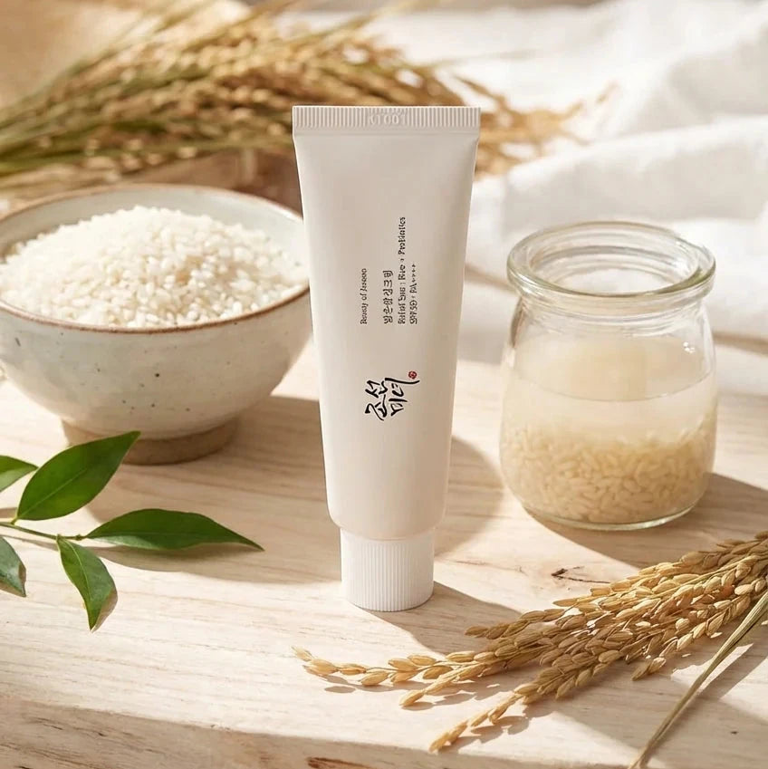 Beauty of Joseon sunscreen with rice extract and probiotic ingredients