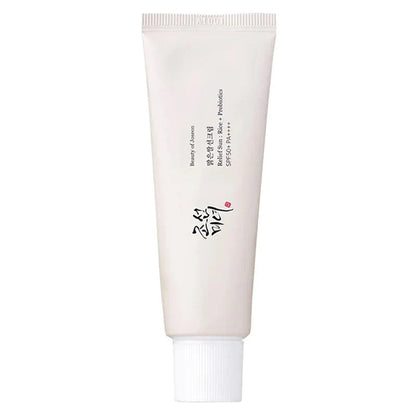 Beauty of Joseon Relief Sun Rice + Probiotics SPF50+ product tube front view