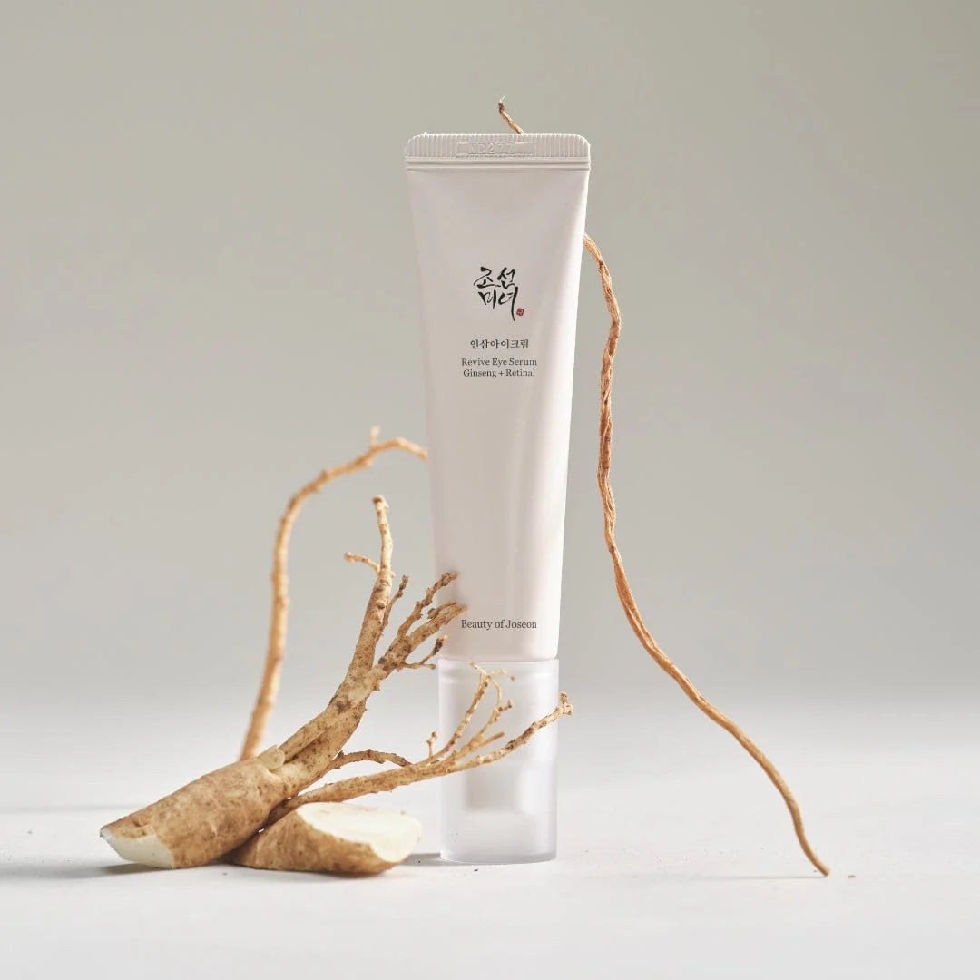 Beauty of Joseon eye serum with ginseng root ingredient styling