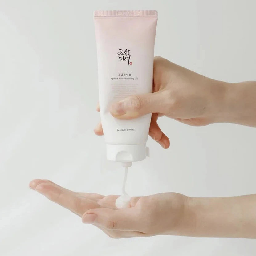 Applying Beauty of Joseon peeling gel for gentle exfoliation and smoother skin
