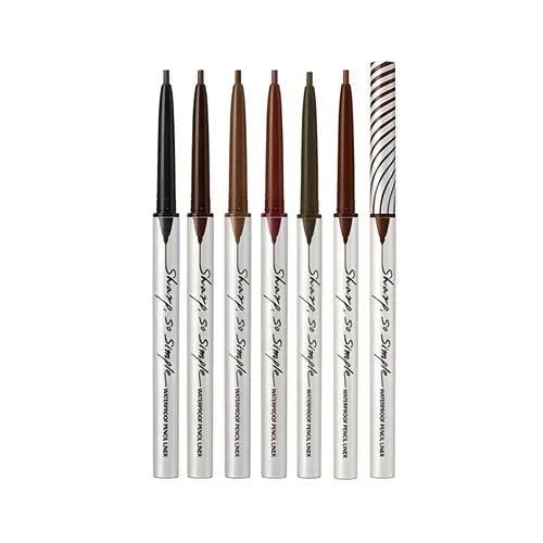 CLIO Sharp So Simple Waterproof Pencil Liner full shade range lineup for eye makeup looks