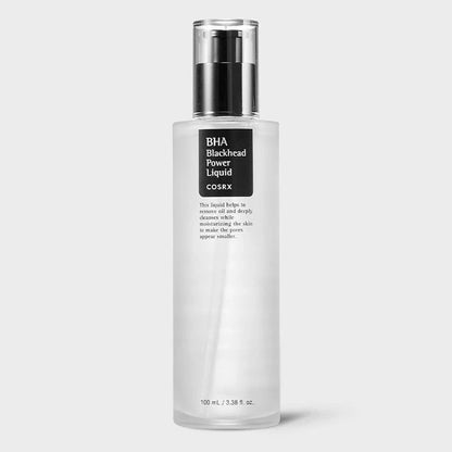 COSRX BHA Power Liquid bottle with gentle Korean chemical exfoliant for pore care and acne-prone skin