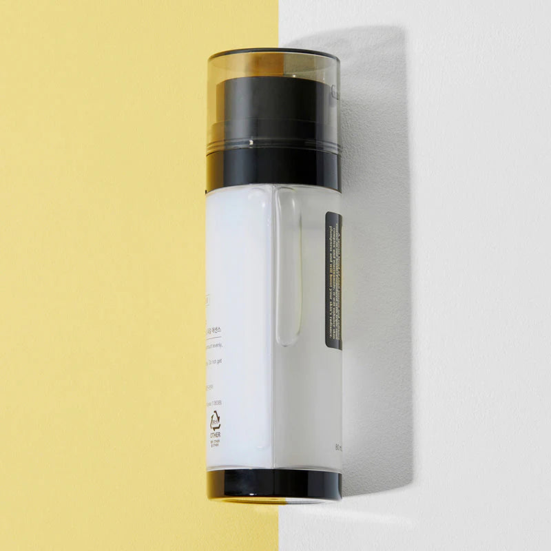 COSRX Advanced Snail Radiance Dual Essence serum bottle highlighting lightweight brightening essence texture