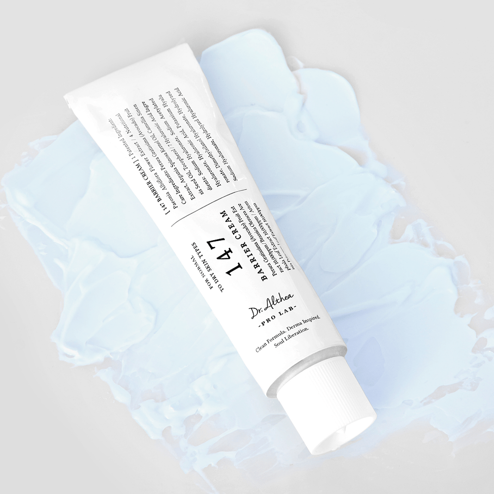 Dr. Althea nourishing cream texture with ceramides cholesterol and squalane for soft healthy glowing skin