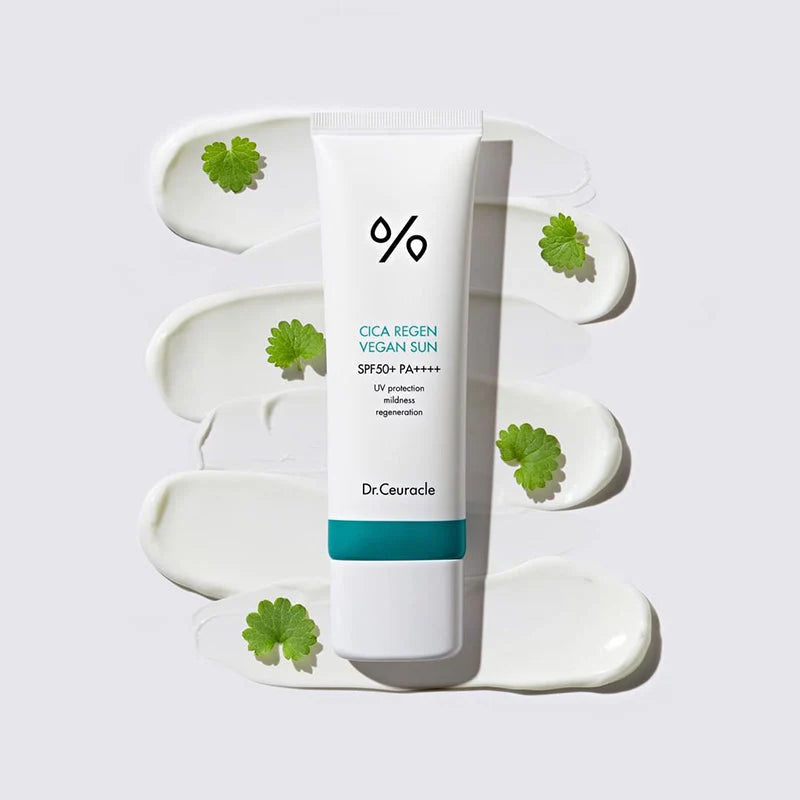 Dr. Ceuracle sunscreen texture close-up for hydrating protection