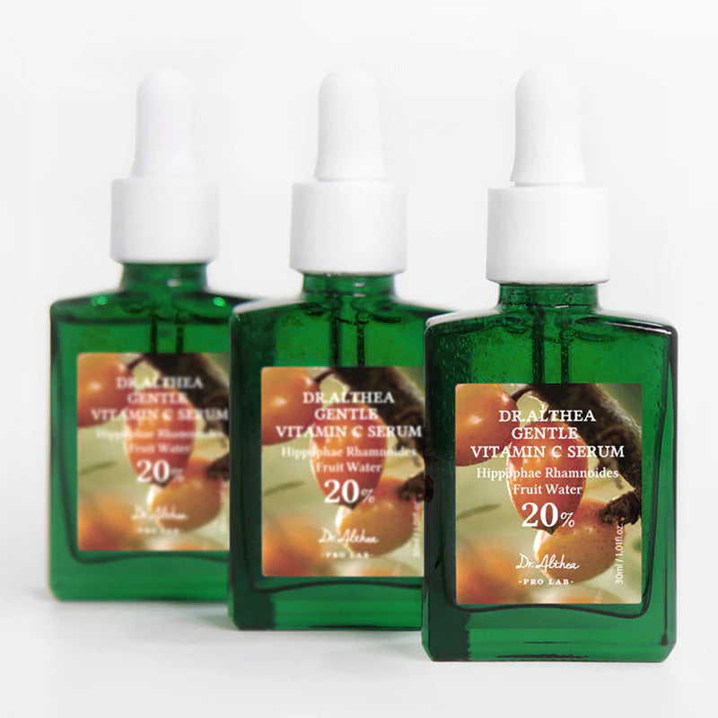 Dr. Althea Gentle Vitamin C Serum texture and formula for sensitive skin brightening and hydration