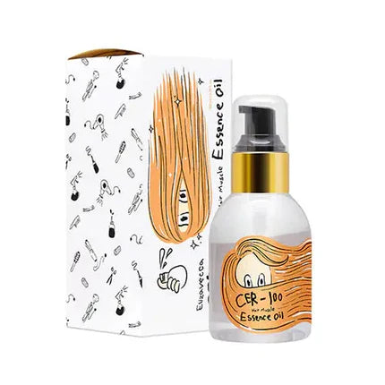 Elizavecca CER-100 Hair Muscle Essence Oil with packaging for repairing and protecting hair