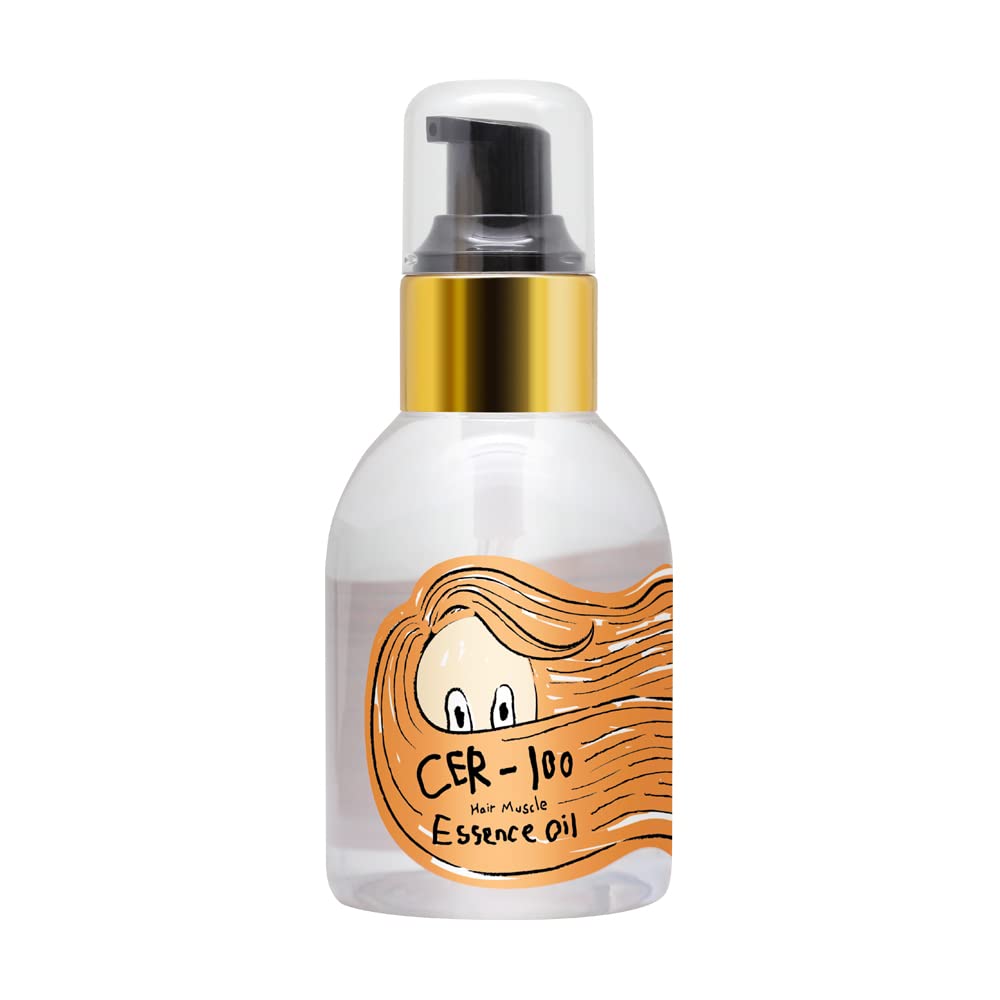 Elizavecca CER-100 Hair Muscle Essence Oil bottle for frizz control and shine