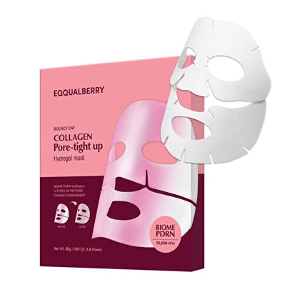 Eqqualberry Collagen Pore-Tight hydrogel mask sachet with sheet mask for pore care