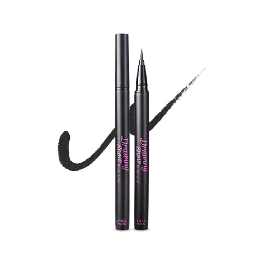 Etude liquid eyeliner with brush tip for sharp and defined lines