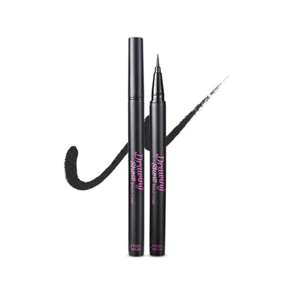 Etude liquid eyeliner with brush tip for sharp and defined lines