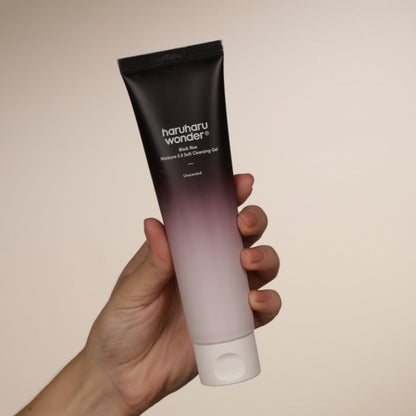 Haruharu Wonder Black Rice Cleansing Gel tube - alcohol-free Korean cleanser for sensitive and all skin types