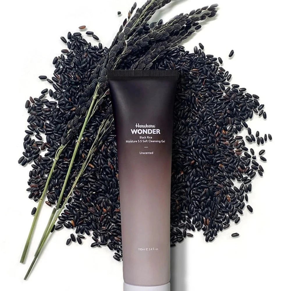 Haruharu Wonder Black Rice Cleansing Gel with black rice extract - sulfate-free Korean gel cleanser KSA