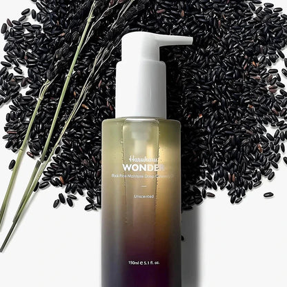 Haruharu Wonder Black Rice Cleansing Oil with black rice ingredients - natural Korean makeup remover oil