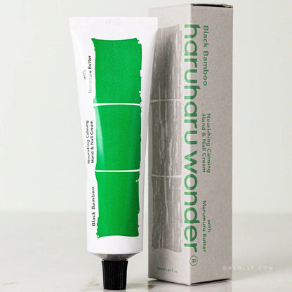 Haruharu Wonder Black Bamboo Hand and Nail Cream with box packaging - Korean hand cream Saudi Arabia