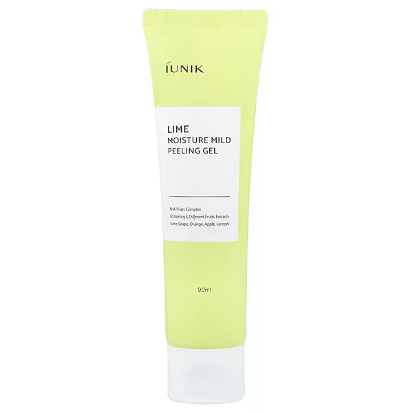 iUNIK Lime Moisture Mild Peeling Gel tube for gentle exfoliation and dead skin removal
