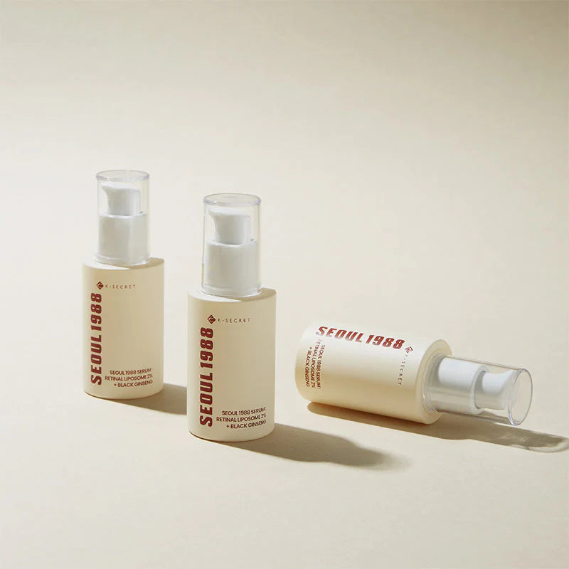 K-Secret Seoul 1988 Black Ginseng Serum collection shot - bestselling Korean anti-aging serum Riyadh Jeddah