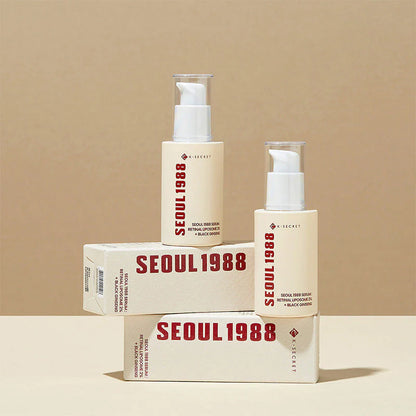 K-Secret Seoul 1988 Retinal Serum boxed packaging - Korean anti-wrinkle serum with bakuchiol and peptides