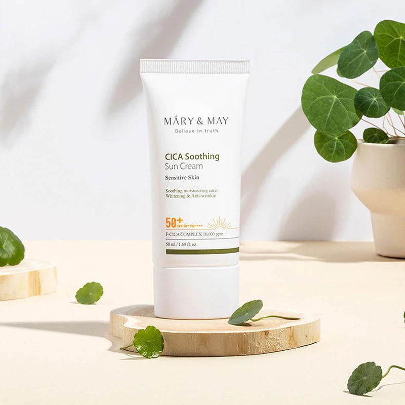 Mary & May SPF50 sunscreen face sun cream lightweight daily sun protection