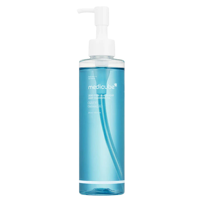 medicube Zero Pore Blackhead Deep Cleansing Oil pump bottle pore cleansing oil Korean skincare product