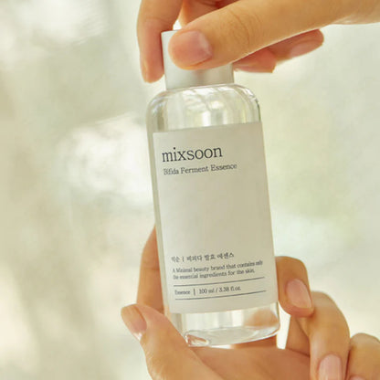 mixsoon Bifida Ferment Essence held in hand demonstrating product size and usage
