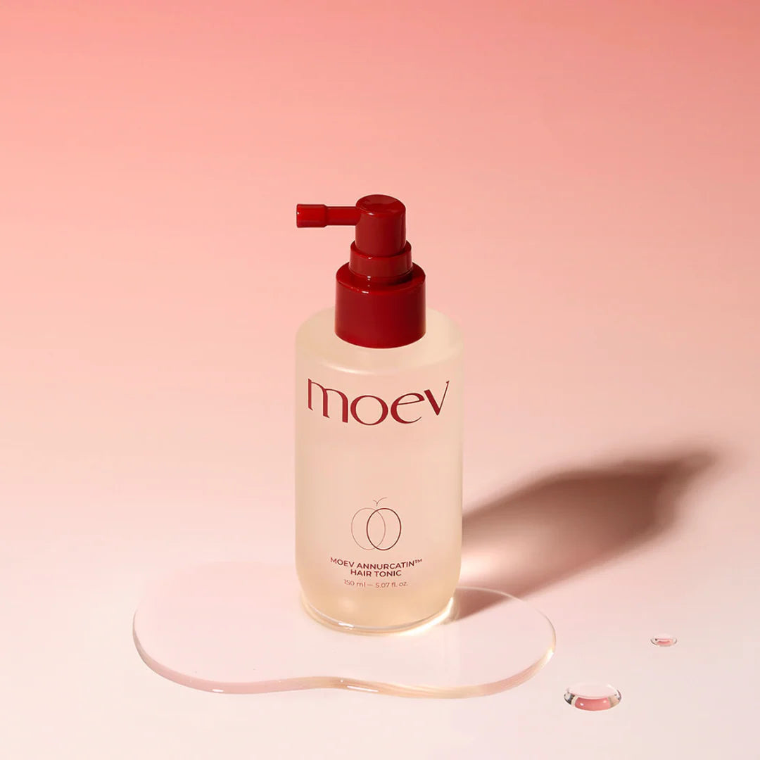 Moev Annurcatin Hair Tonic with soft liquid texture for lightweight scalp hydration