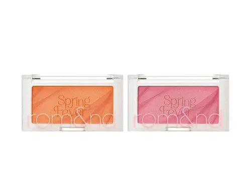 rom&nd Better Than Cheek Spring Fever Edition blush compact in orange and pink shades