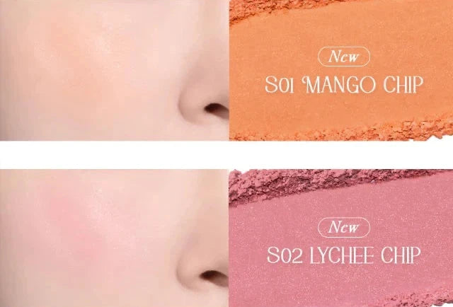 Model wearing rom&nd Spring Fever Edition blush showing soft radiant finish