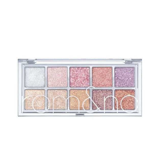 rom&nd Better Than Palette 00 Light & Glitter Garden eyeshadow palette with pastel and glitter tones