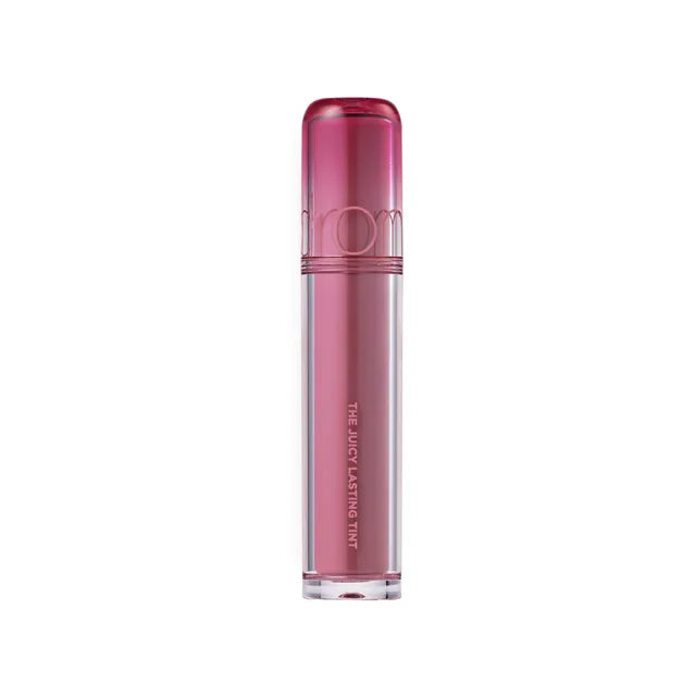 rom&nd Juicy Lasting Tint 04 Fig Fig with muted rose shade and glossy finish