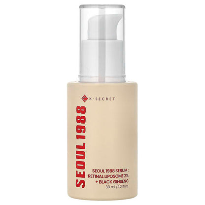 K-Secret Seoul 1988 Retinal Liposome 2% Black Ginseng Serum 30ml - Korean anti-aging serum available in Saudi Arabia