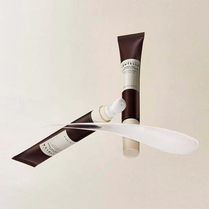 SKIN1004 Madagascar Centella Probio-Cica Bakuchiol Eye Cream tube with texture swatch smoothing eye cream formula