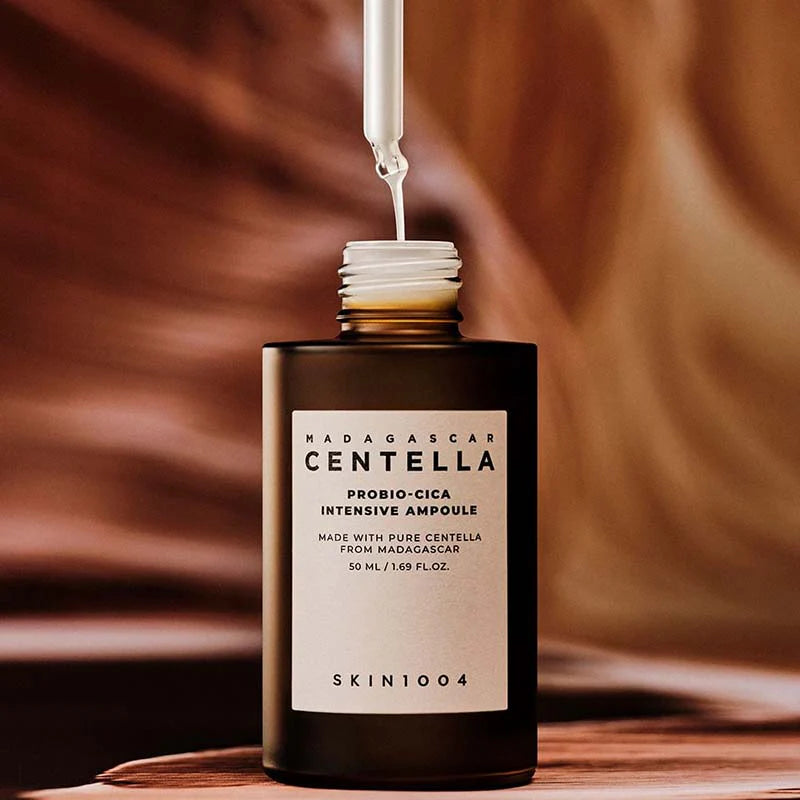SKIN1004 Madagascar Centella Probio-Cica Intensive Ampoule dropper bottle rich nourishing ampoule texture close-up