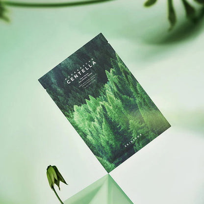 SKIN1004 Madagascar Centella Tea-Trica Relaxing Mask single sachet minimal green aesthetic Korean sheet mask product