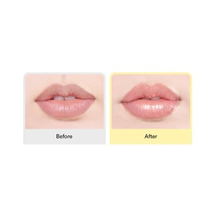 TOCOBO lip balm before and after results for smoother lips