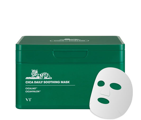 VT Cosmetics Cica Daily Soothing Mask sheet mask box with individual mask