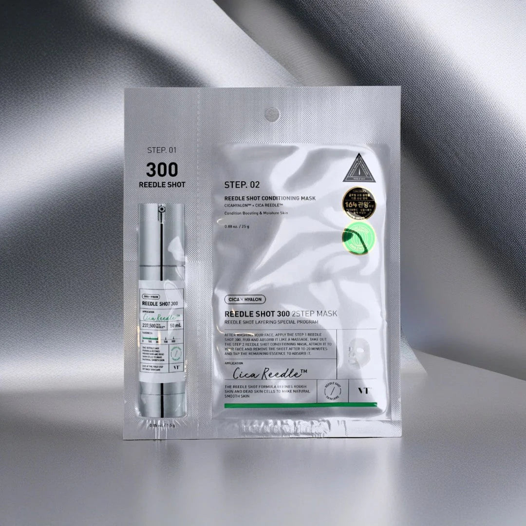 VT Reedle Shot 300 2 Step Mask intensive care sheet mask packaging