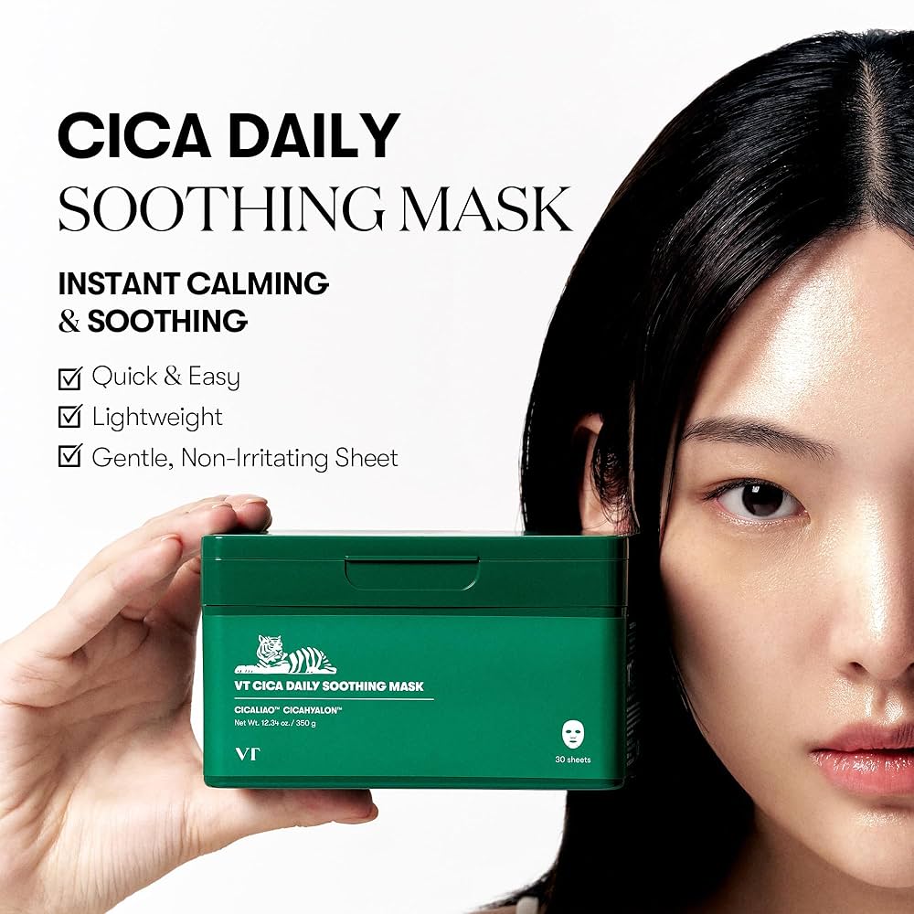 VT Cica Daily Soothing Mask multi pack soothing face mask collection