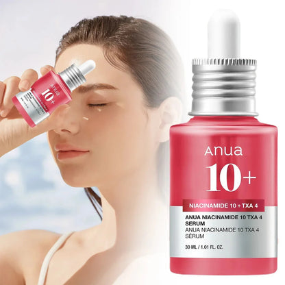 ANUA Niacinamide 10 TXA 4 Serum applied on face for even skin tone and glow result